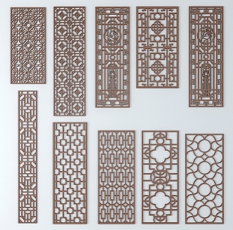 Chinese ancient pattern 3d model