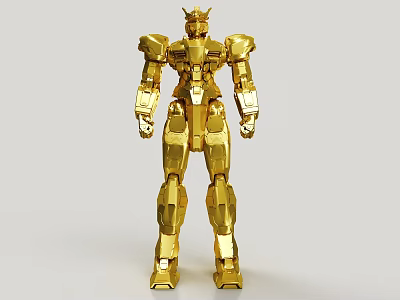 Gold Gundam Battle Robot 3d model