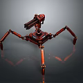 Turret Turntable Railgun Sci-fi Tower Defense Game Tower Defense Sci-fi Turret Game Turret Game Battery 3d model