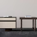 Bedside table combination 3d model