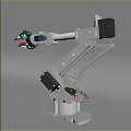 Mechanical arm binding 3d model