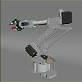 Mechanical arm binding 3d model