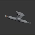 Iron Art Skateboard Truck With Metallic Structure 3d model