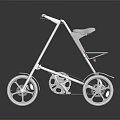 Sleek Modern Three Wheel Bicycle With Silver Frame And Black Seat