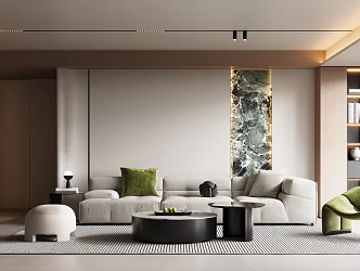 modern living room 3d model