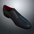 Elegant Black Leather Lace Up Brogue Shoes With Red Lining And Classic Design