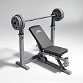Adjustable Weight Bench with Barbell and Weight Plates for Home Gym Strength Training