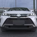 White Toyota SUV With Modern Front Facia Sleek Lines And LED Headlights