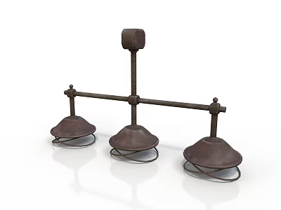 Realistic Style Retro Balance Balance Scale Measuring Tools Industrial Equipment Metal Products Appliances Machinery 3d model