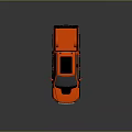 Red Pickup Truck With Double Cab Design Sporty Tires And Modern Front Grille