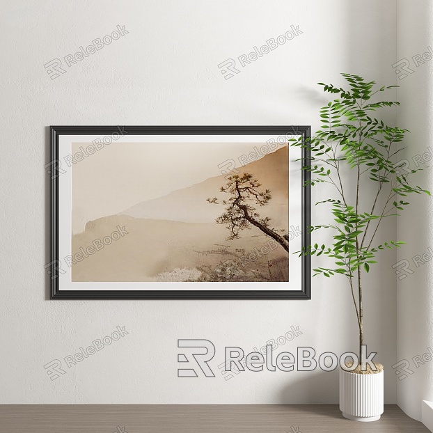 New Chinese Landscape Abstract Decorative Painting model