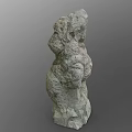 Stone Block Rock Boulder Stone Pillar 3d model