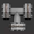 Industrial Metal Pipe Tee Joint Fitting With Bolts And Copper Wrapping