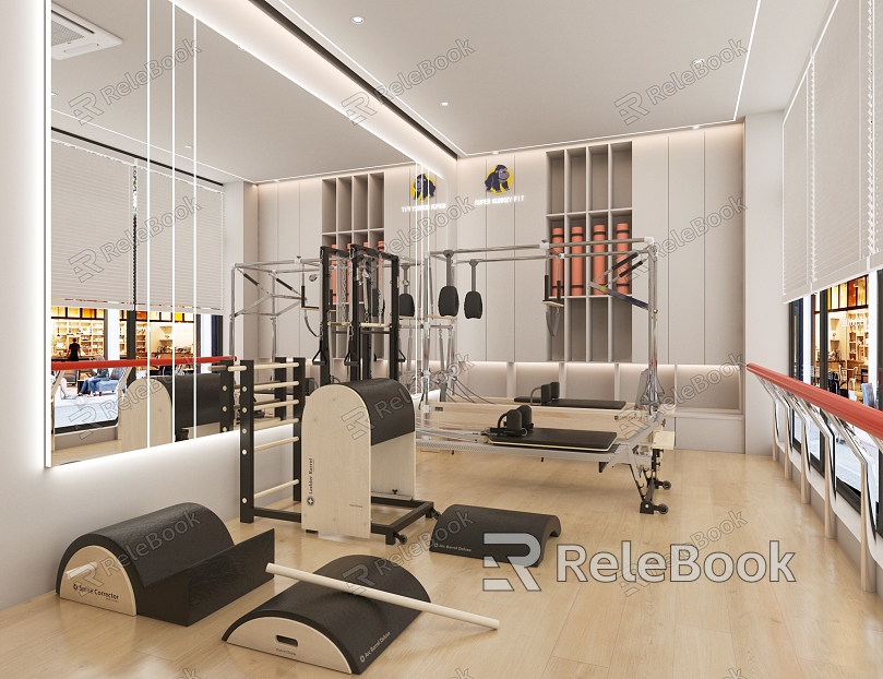 Modern Yoga Room model