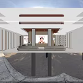 Modern Beauty Salon Interior With Lounge Area Comfortable Seating And Marble Reception Desk