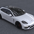 2022 Porsche Paramela Sedan Luxury Car 3d model