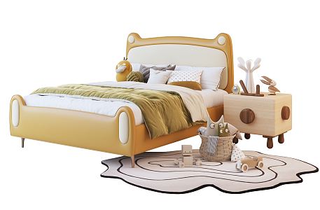 Modern Children's Bed 3d model