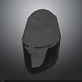 Medieval Metal Helmet With Rivets Historical Protective Armor Equipment
