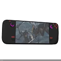 Handheld Entertainment Game Console With Vivid Game Screen And Modern Back Design 3d model