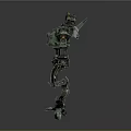 Mech Warrior Mech Soldier Machine Battlearm Mechanical Battlearm Machine Fighter Robot 3d model