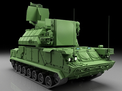 Doyle M1 surface to air missile system air defense tank 3d model