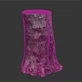 Natural Tree Stump Featuring Textured Bark And Organic Wooden Surface Details