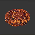Natural Stone And Wood Decorative Piece With Unique Textured Surface