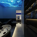 Modern Minimalist Hair Salon Interior Design With Stylish Chairs Large Mirrors And Clean Reception Space