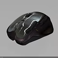 Sleek Modern Wireless Mouse With Ergonomic Design And Metallic Purple Silver Finish