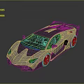 Modern Sleek Sports Car Featuring Black Silver Streamlined Design Rear Spoiler And Alloy Wheels
