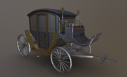 American carriage 3d model