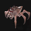 Transparent Spider Like Creature With Red Eyes Multiple Legs And Sci Fi Design