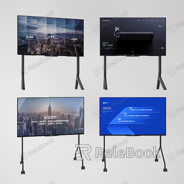 TV TV stand mobile TV TV screen display advertising screen model