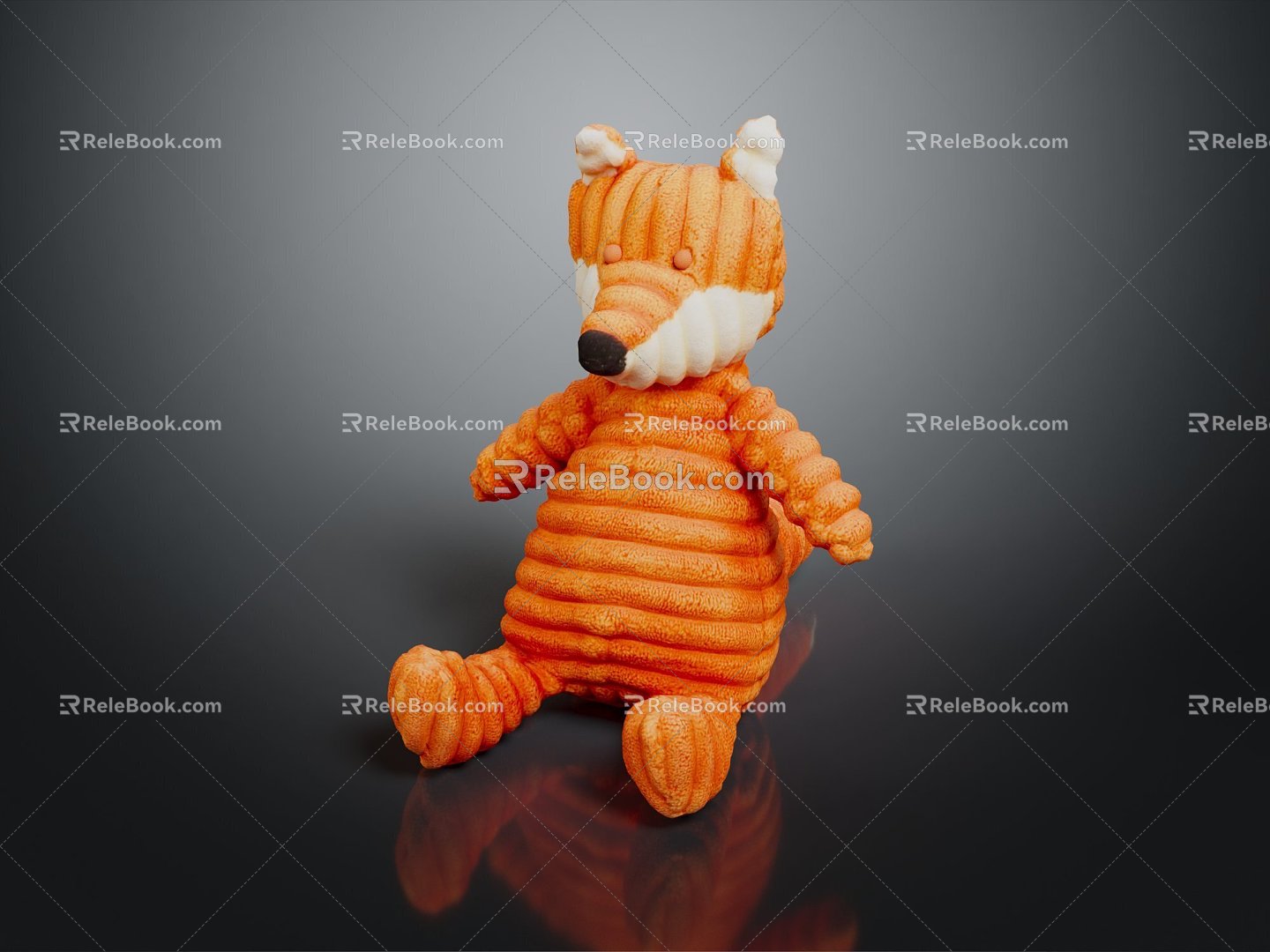 Modern Toy Fox Cartoon Fox Little Fox Cartoon Characters 3d model