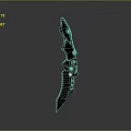 Tactical Black Knife With Unique Design Ergonomic Handle And Sharp Blade