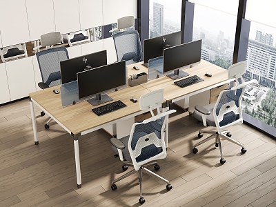 modern office desk and chair model