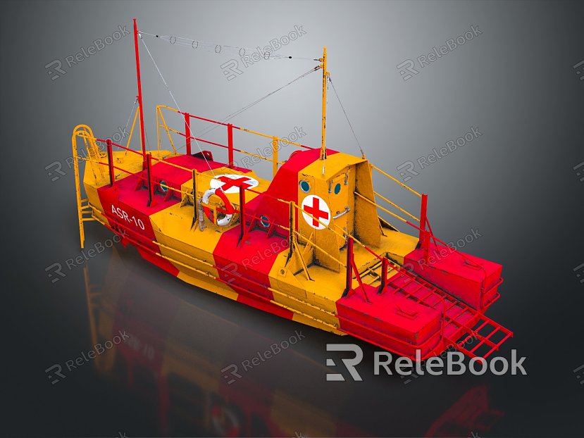 Industrial LOFT Lifeboat Liferaft Life Saving Supplies model