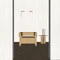 Modern single sofa 3d model