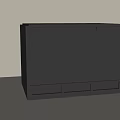 Black Modern Nightstand with Minimalist Design Single Drawer and Smooth Surface for Contemporary Bedroom Decor