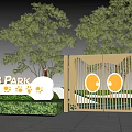 Outdoor Pet Activity Park With Agility Obstacles Grassy Lawn And Training Areas