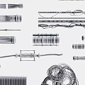 Various Types of Pipes and Plumbing Fittings Including Connectors Valves and Different Sizes