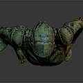 3D Game Movie Character Model in Sci Fi Combat Suit Standing with Hands on Hips