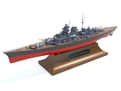 Style Jewelry Ornaments Warship Decoration Warship 3d model