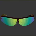Safety Goggles With Colorful Reflective Lenses And Sturdy Protective Frame Design