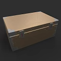Intricate Sculpture Carving On Wooden Box With Radiant Pattern And Metal Clasps