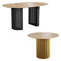 Nordic Simple Dining Table 3d model