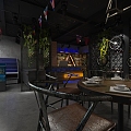 Industrial Restaurant 3d model