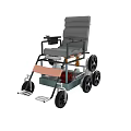 Sturdy Manual Wheelchair With Comfortable Seat Durable Wheels And Metal Frame