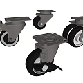 Different Types of Heavy Duty Swivel Caster Wheels with Brake and Dual Wheels