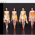 Women Modeling Stylish Dresses with Unique Designs and Colorful Fashion Outfits